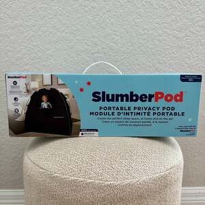 SlumberPod Portable Privacy Pod Blackout Sleep Canopy - Black/Gray - Brand New